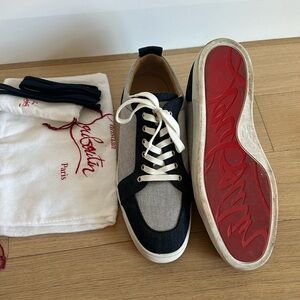 Christian Louboutin denim sneakers